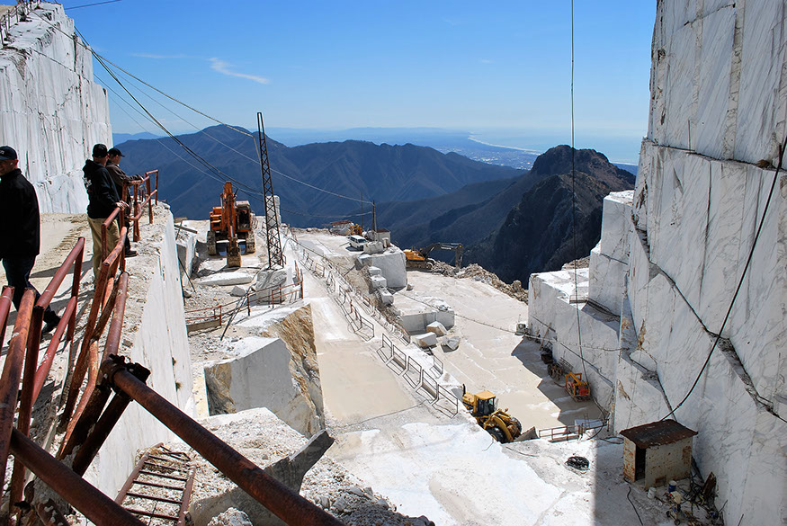 lifting a block of stone